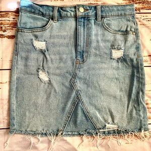Art Class distressed denim skirt size 16 teen festival fair boho surfer beach